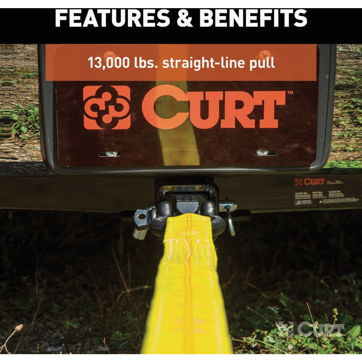 Curt D-Ring Shackle Mount Trailer Hitch, 13,000 Lb. Capacity Image 3