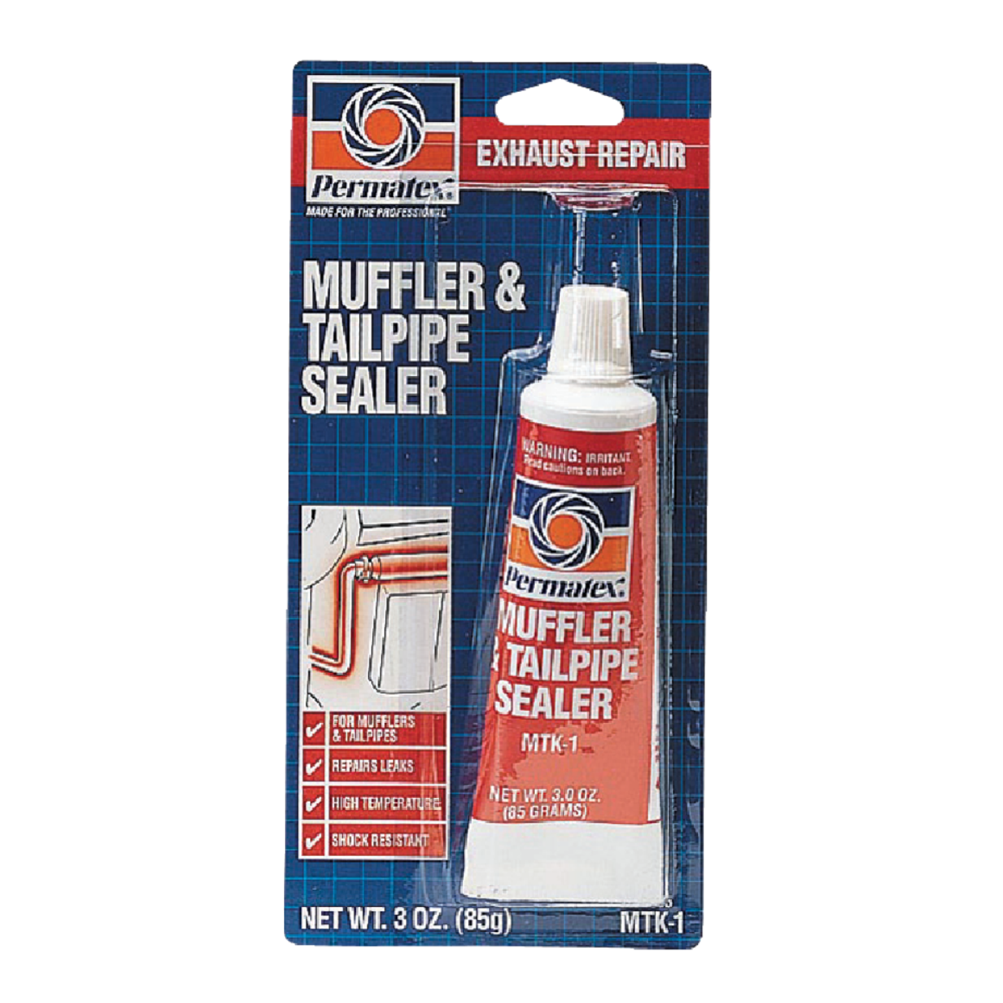 Permatex Tube 3 Oz Muffler & Tailpipe Sealer Image 1