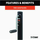 Curt 2000 Lb. A-Frame Jack With Side Handle, 14-1/2 In. Travel Image 3