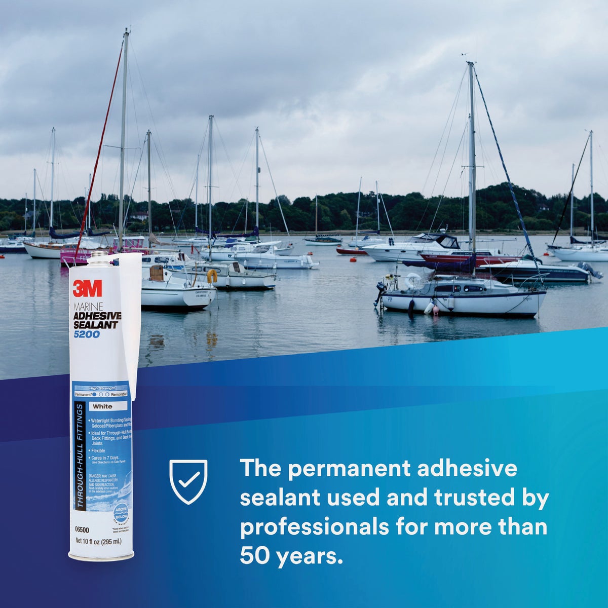 3M 1 Oz. White Marine Adhesive Sealant 5200 Image 5