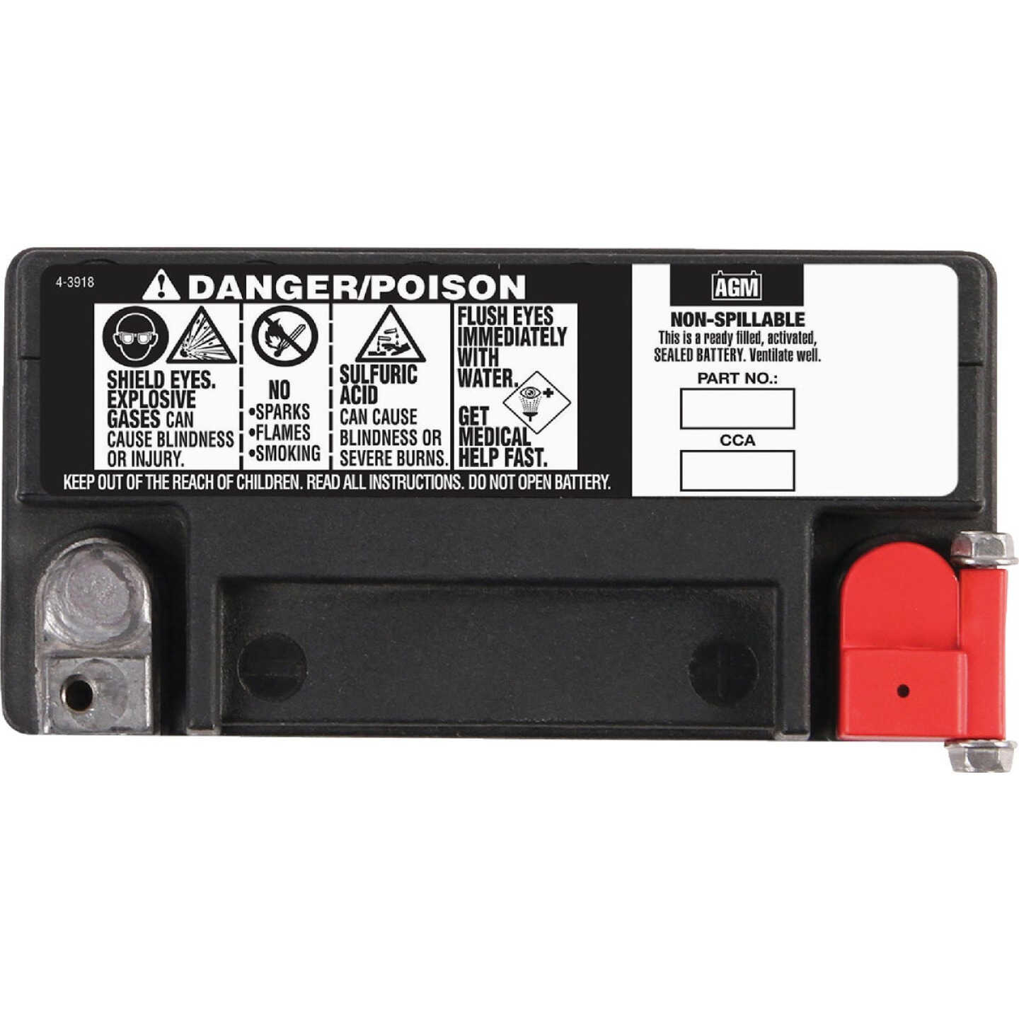 Deka ETX20L AGM Power Sport Battery Image 2