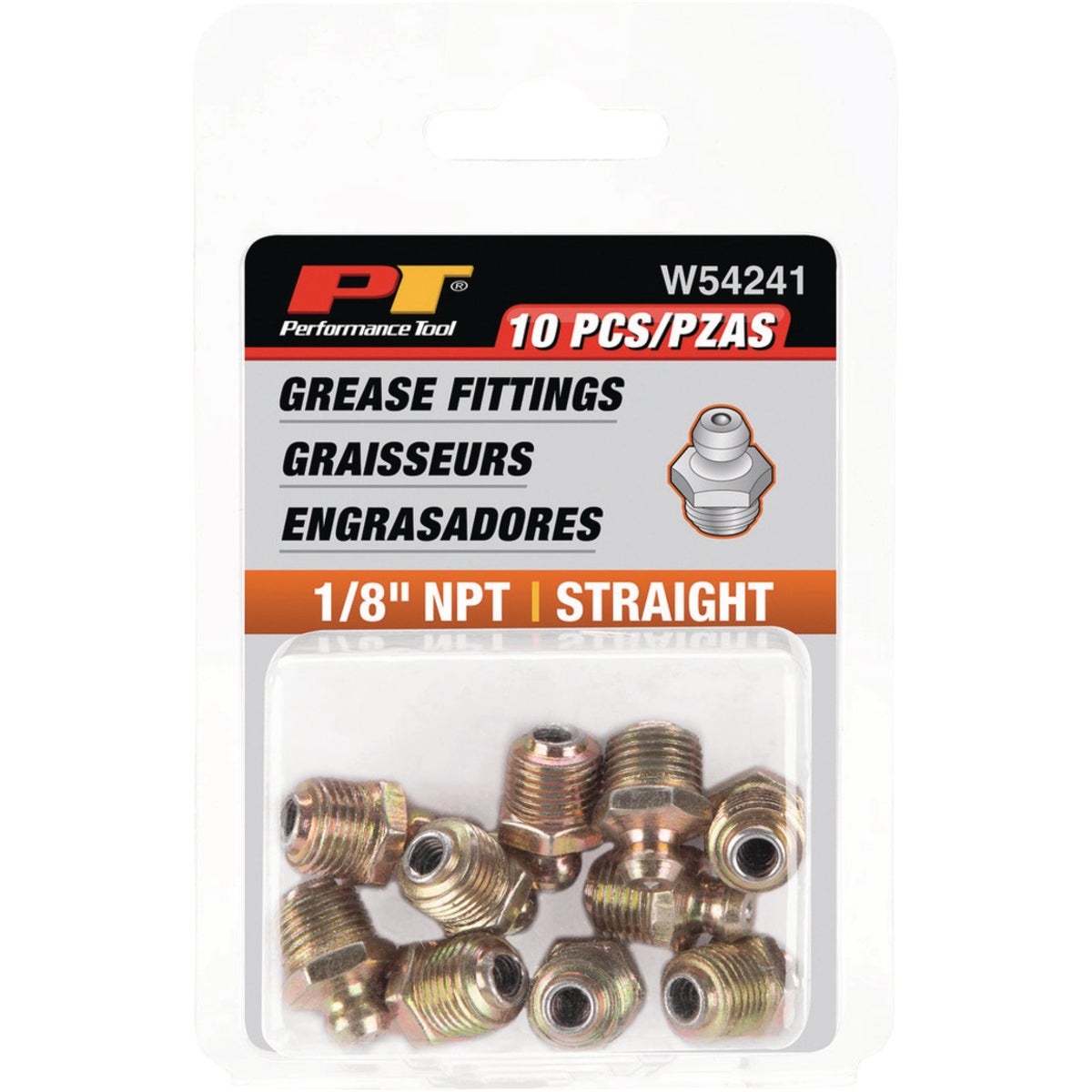 Performance Tool 1/8 NPT Grease Fittings (10-Pack) Image 2