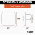 CURT 2 In. Rubber Hitch Tube Cover Image 2