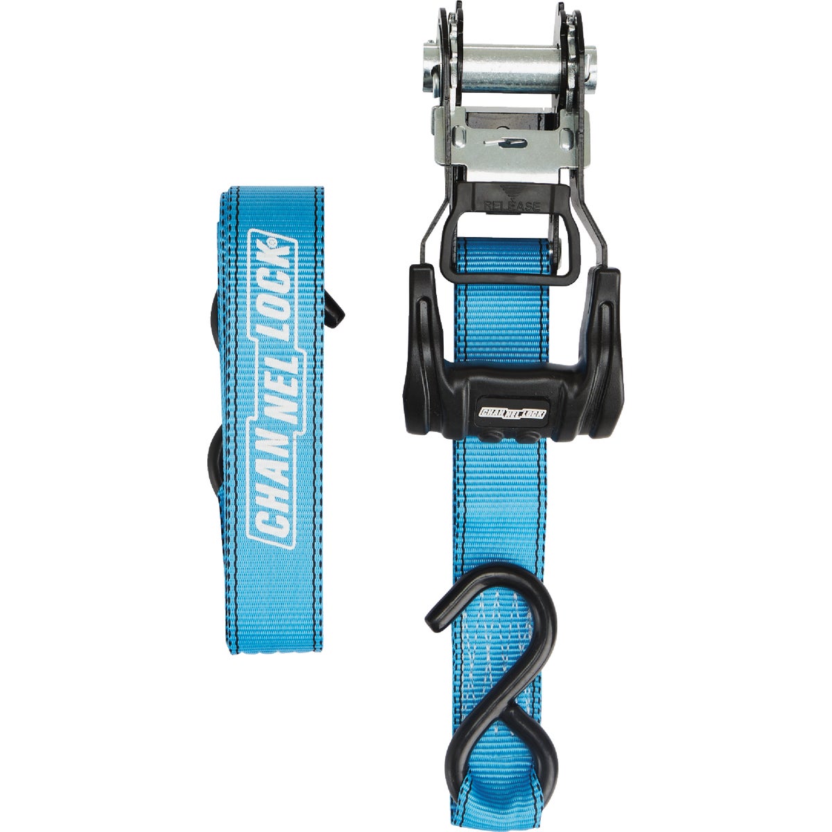 Channellock 1.25 In. x 12 Ft. Ratchet Tie Down With S Hooks (4-Pack) Image 3