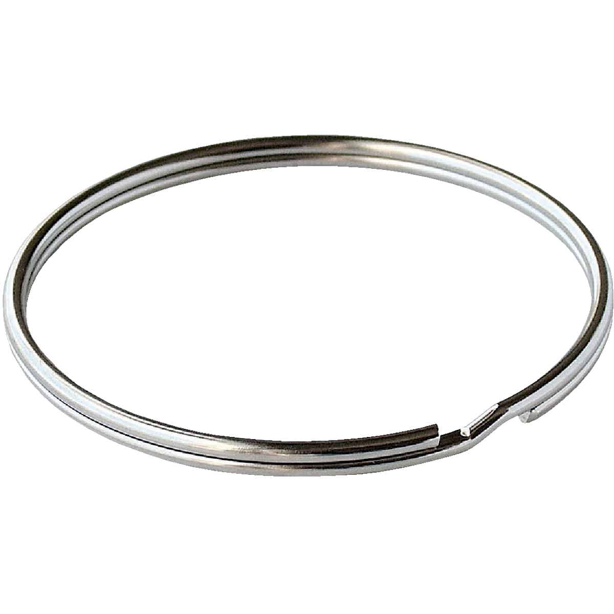 Lucky Line Tempered Steel Nickel-Plated 1-1/8 In. Key Ring (2-Pack) Image 1
