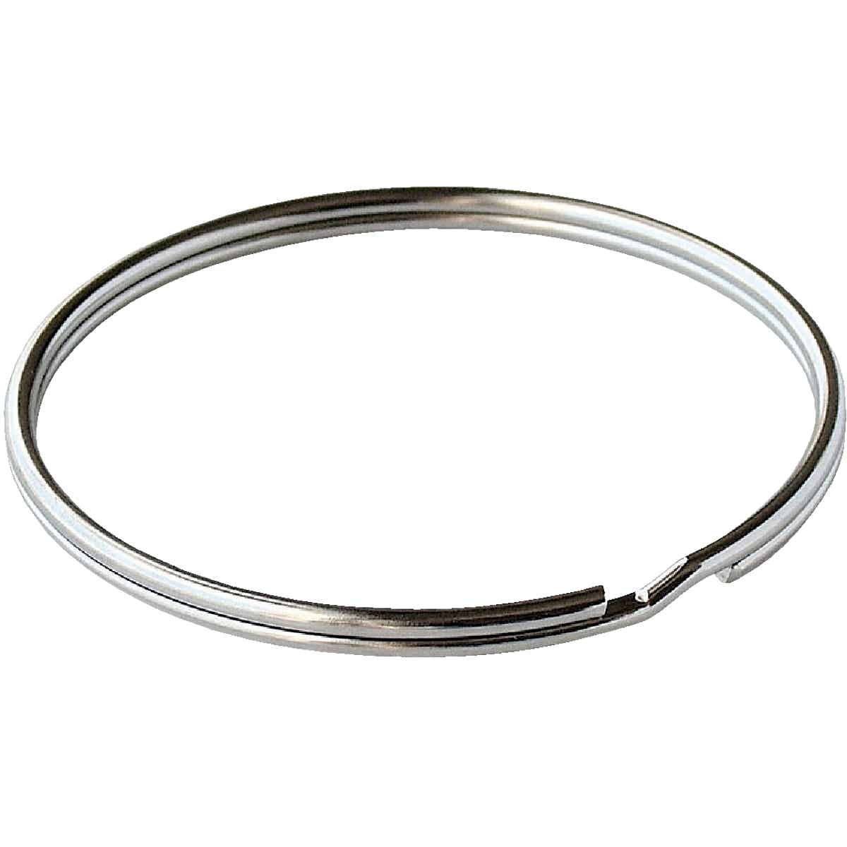Lucky Line Tempered Steel Nickel-Plated 1-1/2 In. Key Ring Image 1