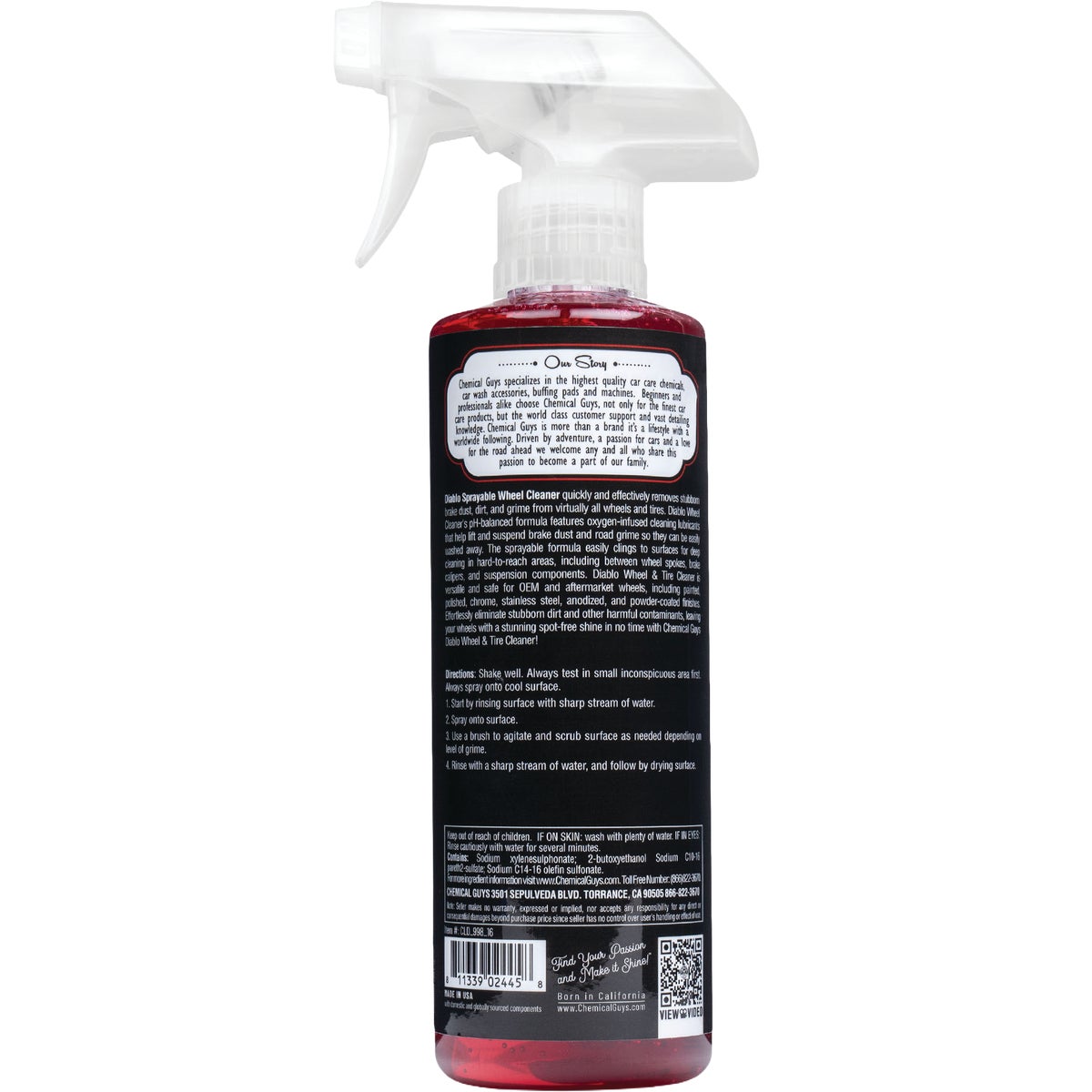Chemical Guys 16 Oz. Diablo Wheel & Rim Cleaner Image 2