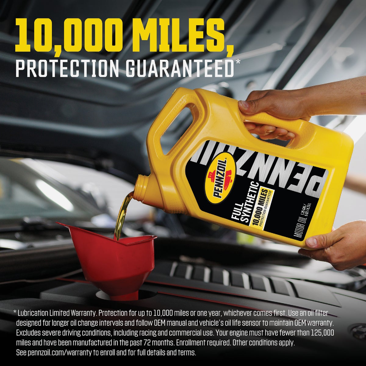 Pennzoil Full Synthetic 5W-20 Motor Oil, 1 Qt. Image 4