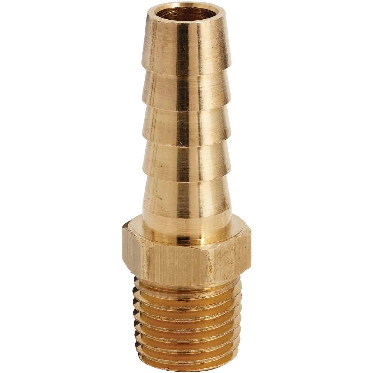 Milton 3/8 In. Barb 1/4 In. MNPT Brass Hose End (2-Pack) Image 1