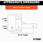 CURT 2 In. Adjustable Ball Mount Image 2