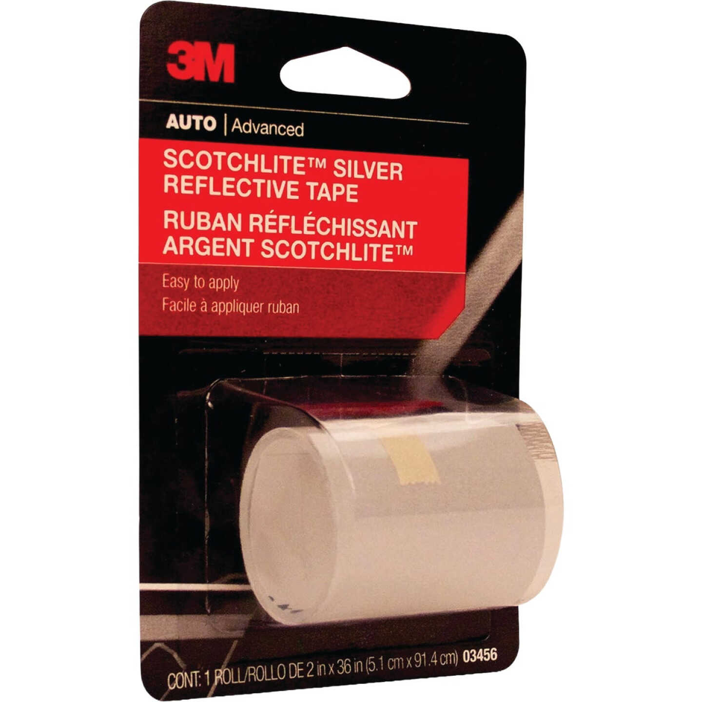 3M Scotchlite 2 In. x 36 In. Silver Reflective Safety Tape Image 1