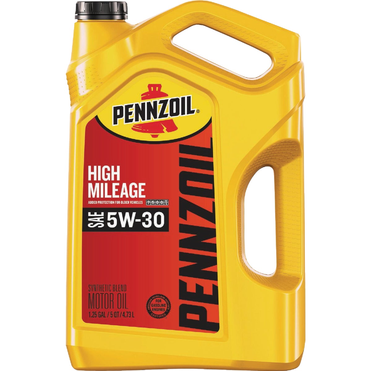 Pennzoil High Mileage 5W30 Motor Oil, 5 Qt.
