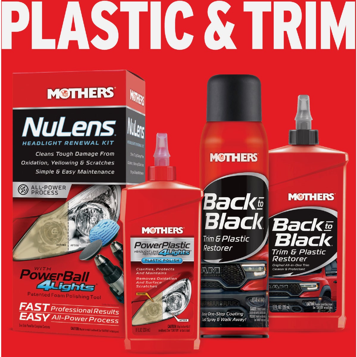 Mothers 8 Oz. PowerPlastic 4Lights Headlight Cleaner Image 2