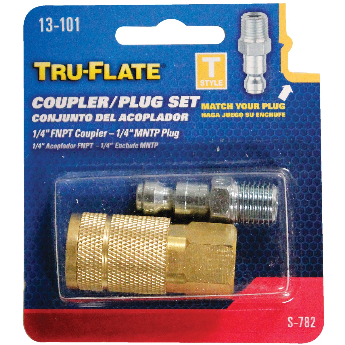 Tru-Flate Steel-Plated Coupler & Nipple Set Image 2