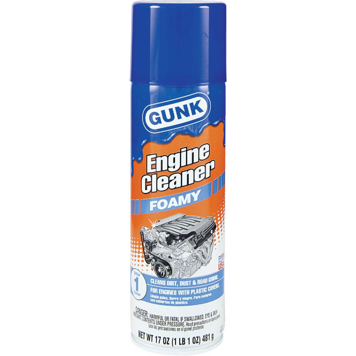 Gunk 17 Oz. Aerosol Foamy Engine Cleaner (California Compliant) Image 1