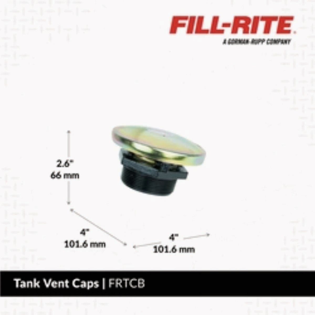 Fill-Rite 2 In. Vented Transfer Tank Cap with Base Image 3