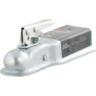 Curt 2 In. Zinc Posi-Lock Straight-Tongue Trailer Coupler, 3 In. Channel, 3,500 Lb. Strength Image 1