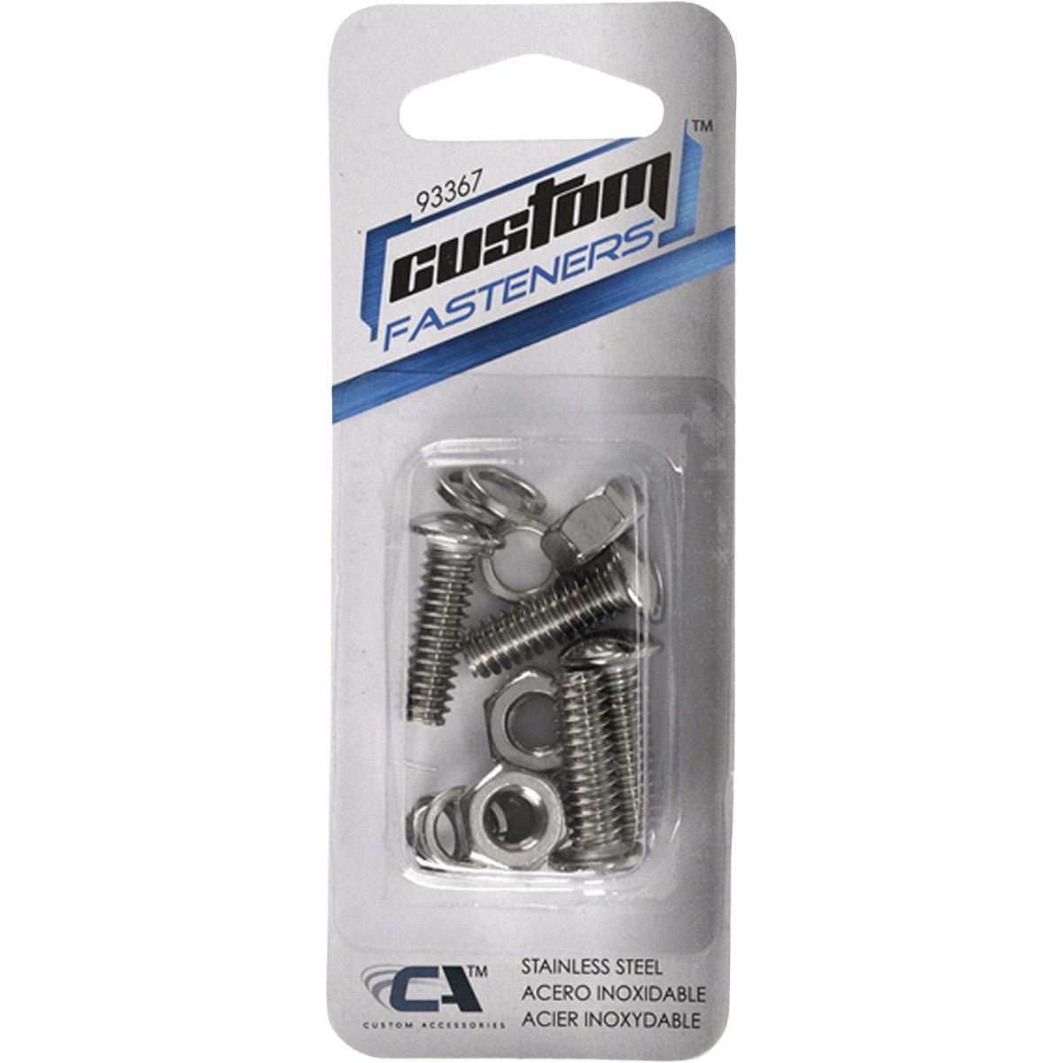 Custom Accessories Stainless Steel License Plate Fasteners (12-Piece) Image 2