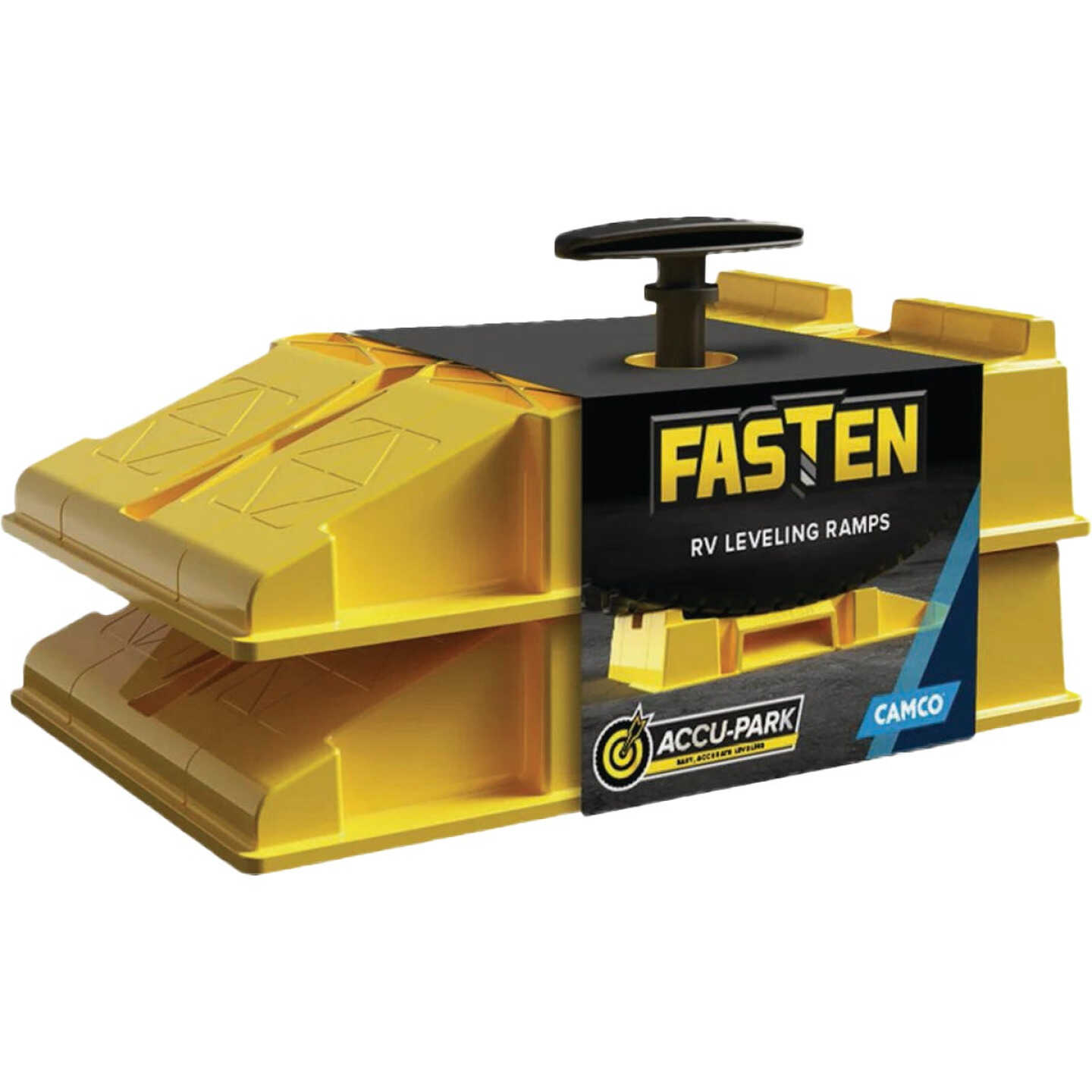 Camco FasTen Premium RV Leveling Trailer Ramps (2-Pack) Image 1