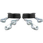 CURT 43-7/8 In. x 3500 Lb. Safety Cables with Two Snap Hooks (2-Pack) Image 1