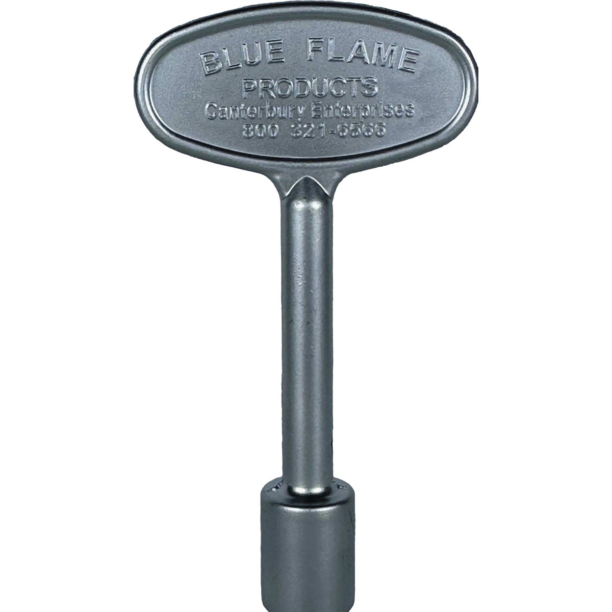 Blue Flame 3 In. Satin Chrome Finish Universal Fit Log Lighter Gas Valve Key