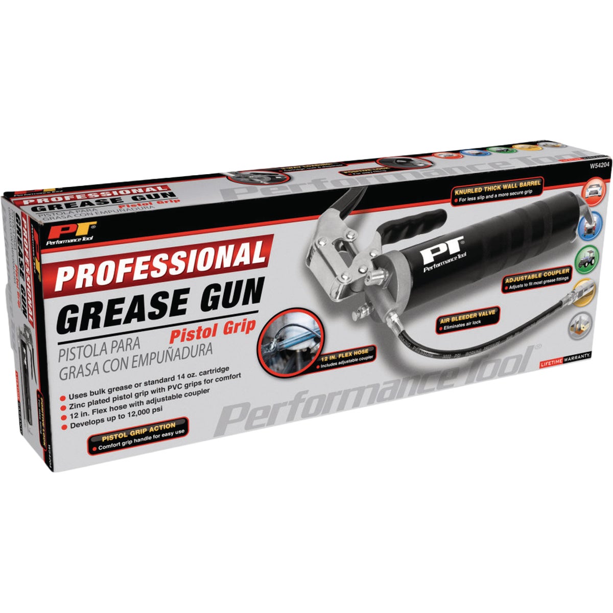 Performance Tool Pro Pistol Grip Grease Gun Image 4