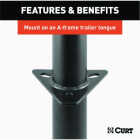Curt 5000 Lb. A-Frame Jack With Top Handle, 14 In. Travel Image 4