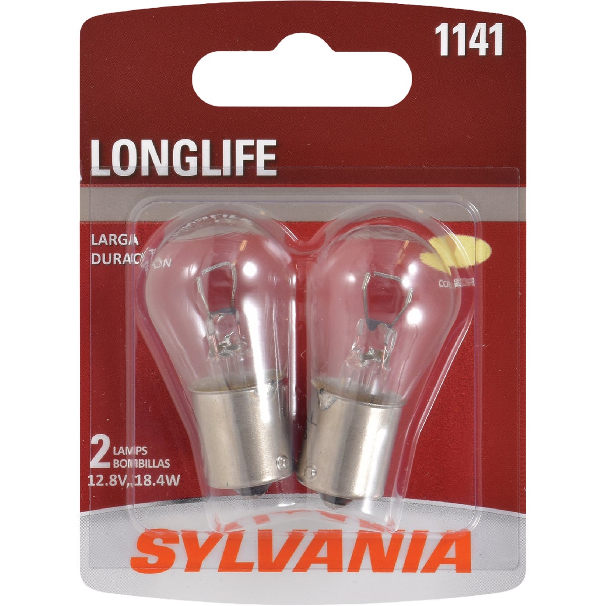 Sylvania 1141 Long Life 12V Mini Incandescent Automotive Bulb (2-Pack)