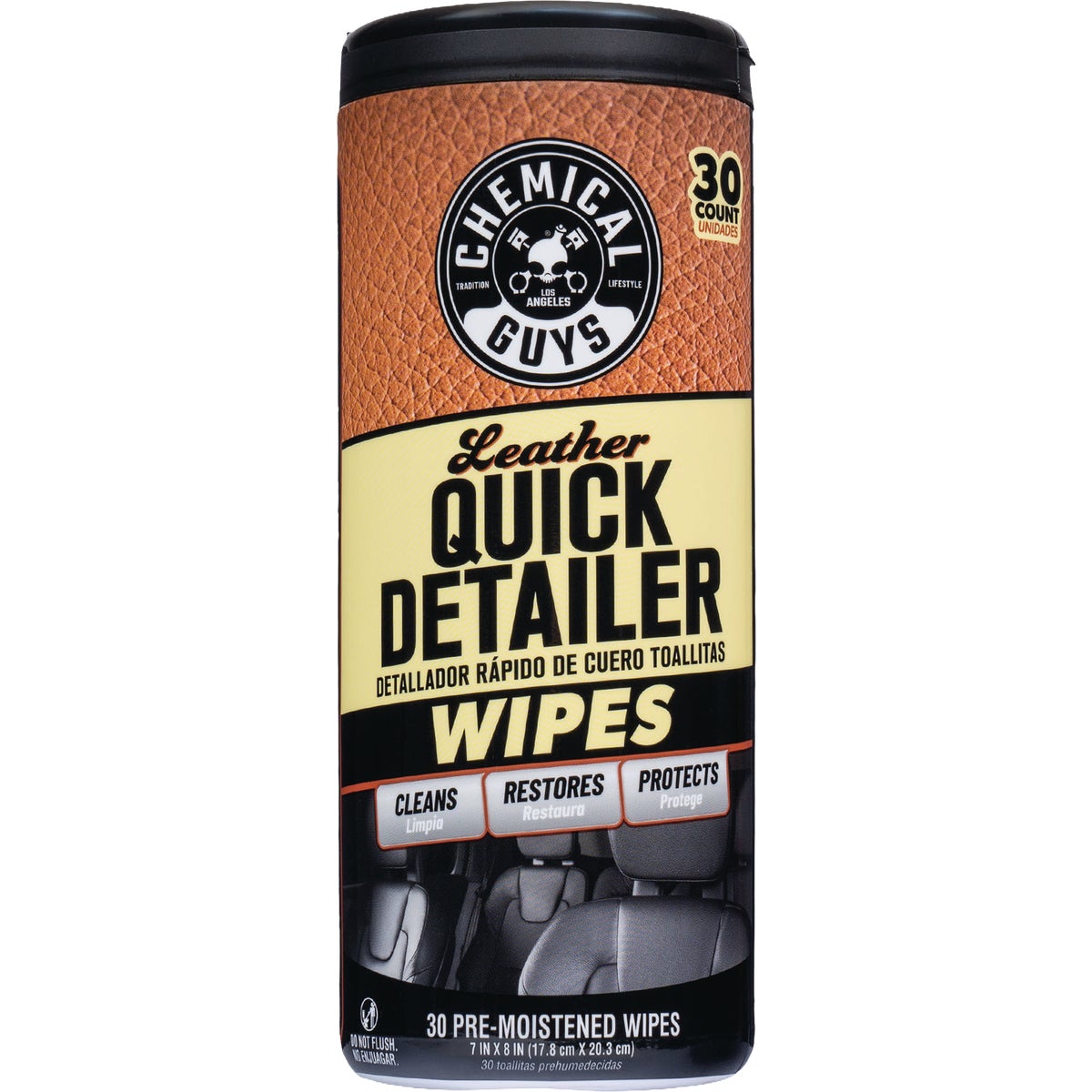 Chemical Guys Leather Quick Detailer Wipes (30-Count)