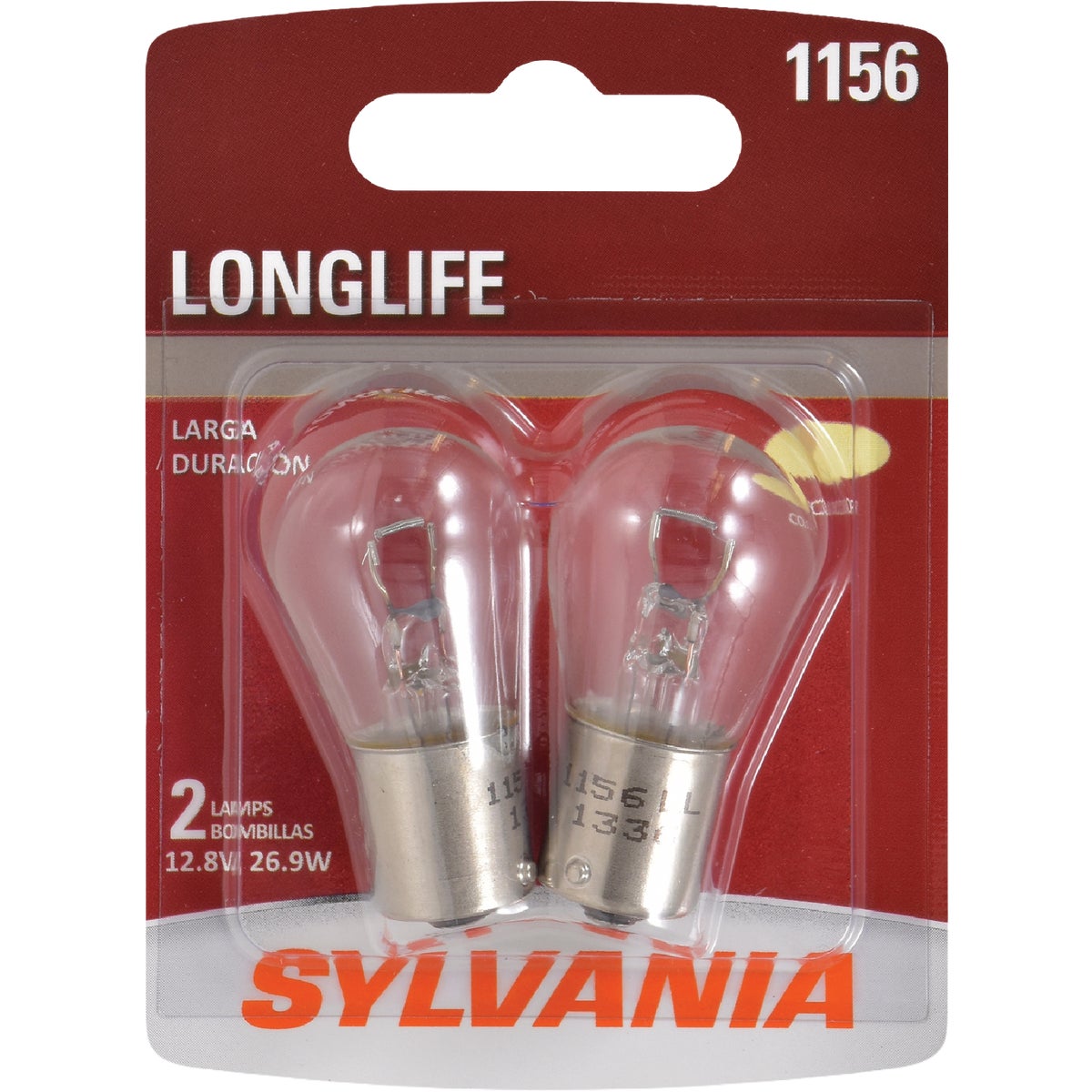 Sylvania 1156 Long Life 12V Mini Incandescent Automotive Bulb (2-Pack)