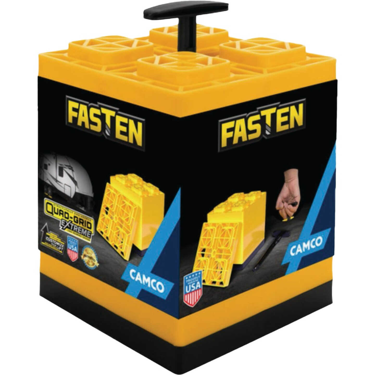 Camco FasTen Leveling Blocks with T-Handle (10-Pack) Image 1