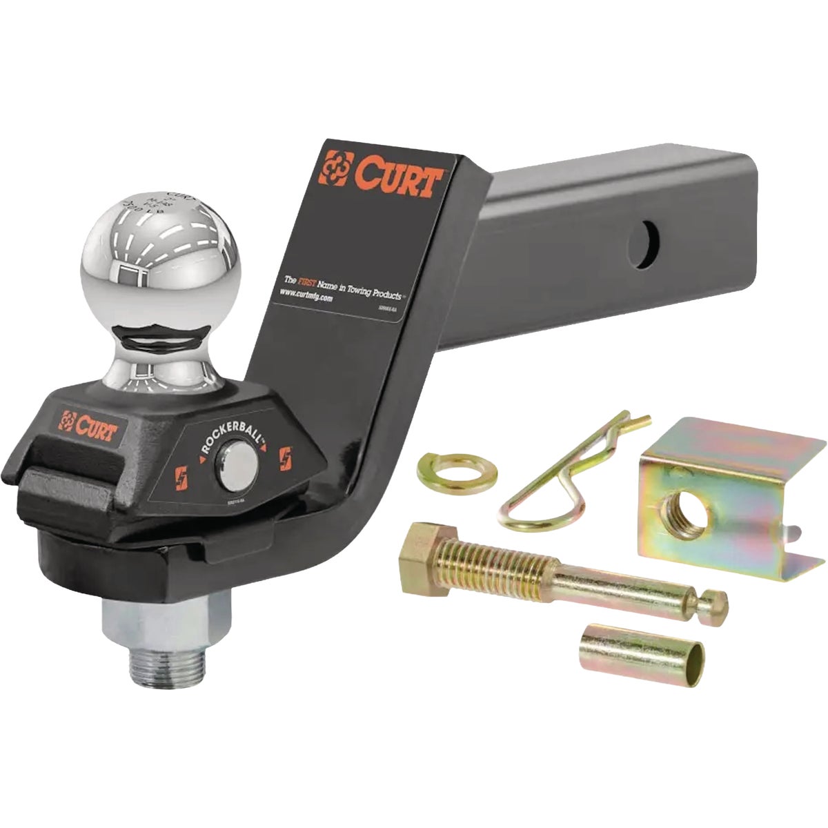 Curt Loaded Ball Mount with 2 In. Ball (2" Shank, 7,500 lbs., 6" Drop)