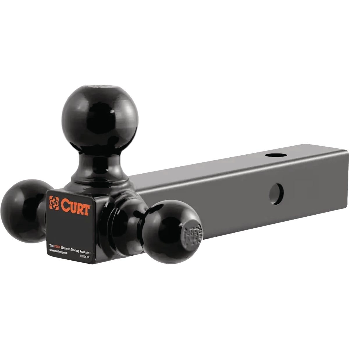 CURT 2 In. Hollow Shank 1-7/8 In., 2 In., & 2-5/16 In. Black Multi-Ball Mount