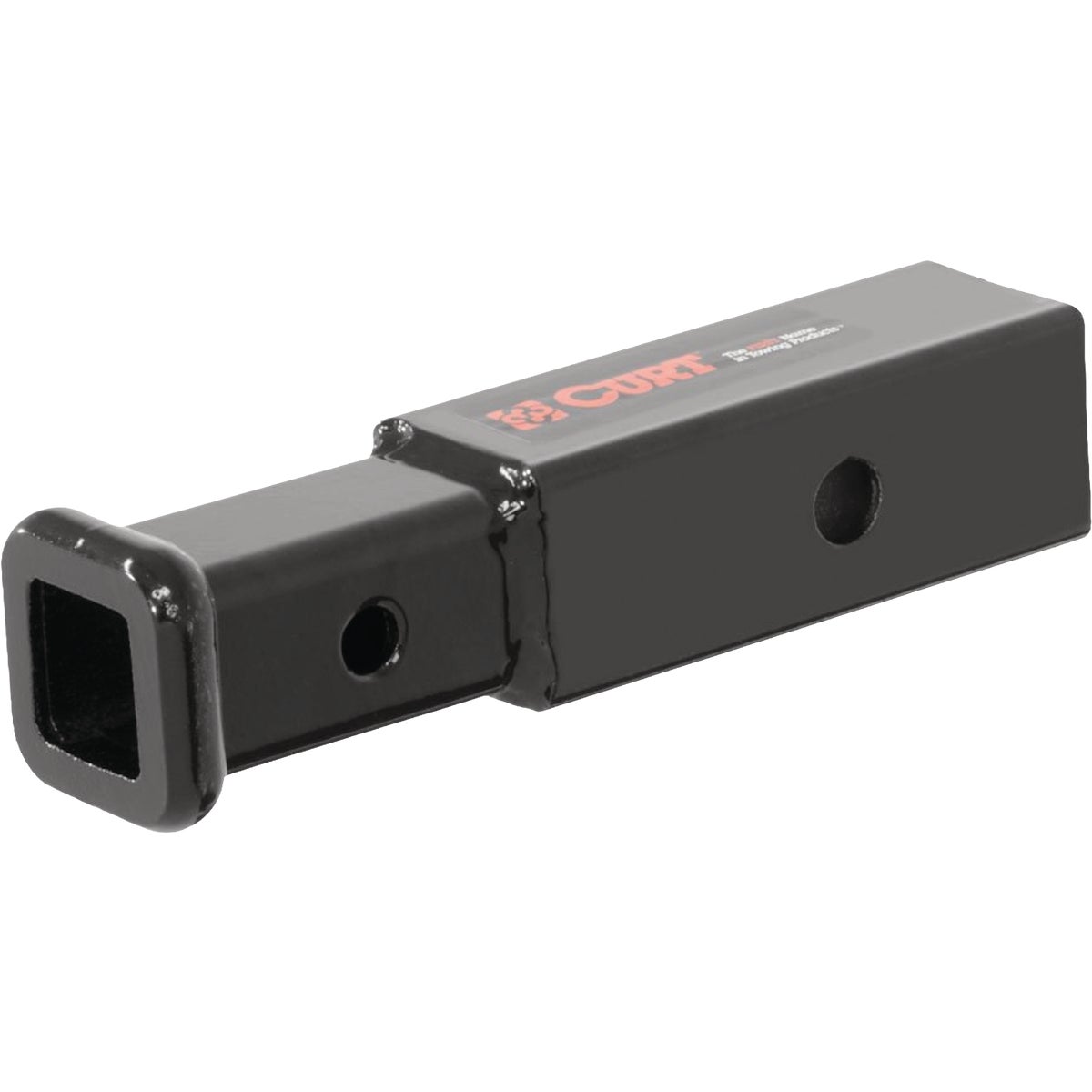 CURT 2 In. to 1-1/4 In. 4 In. Extension Trailer Hitch Receiver Adapter, 3,500 lbs