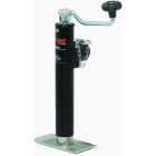 Curt 2000 Lb. Pipe-Mount Swivel Jack With Top Handle, 10 In. Travel Image 1