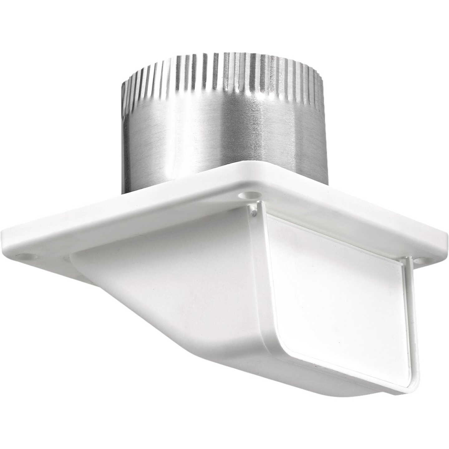 Lambro 4 In. White Plastic Soffit Exhaust Vent Image 1