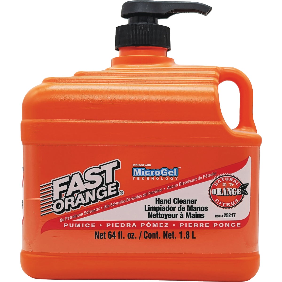 PERMATEX 48 Oz. Fast Orange Pumice Orange Citrus Hand Cleaner