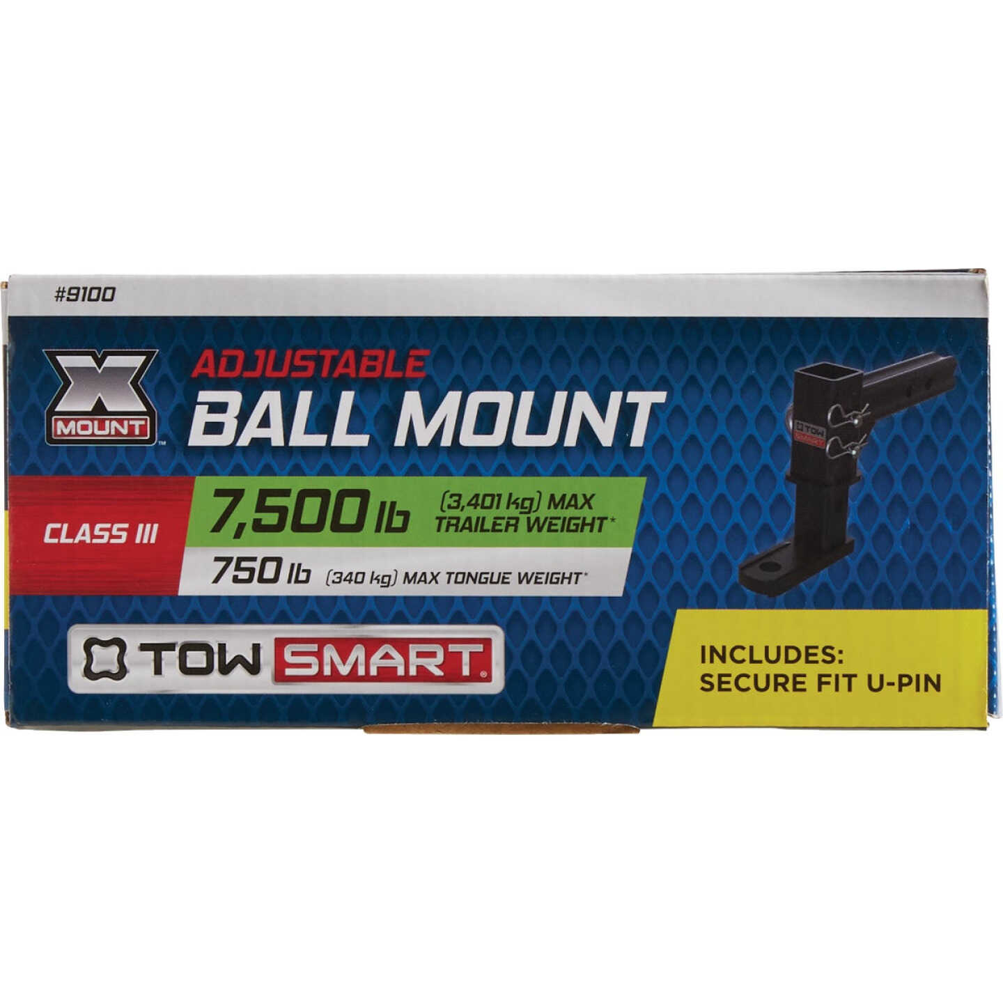 TowSmart X-Mount Class IV Adjustable Ball Mount, 7500 Lb. Capacity Image 2