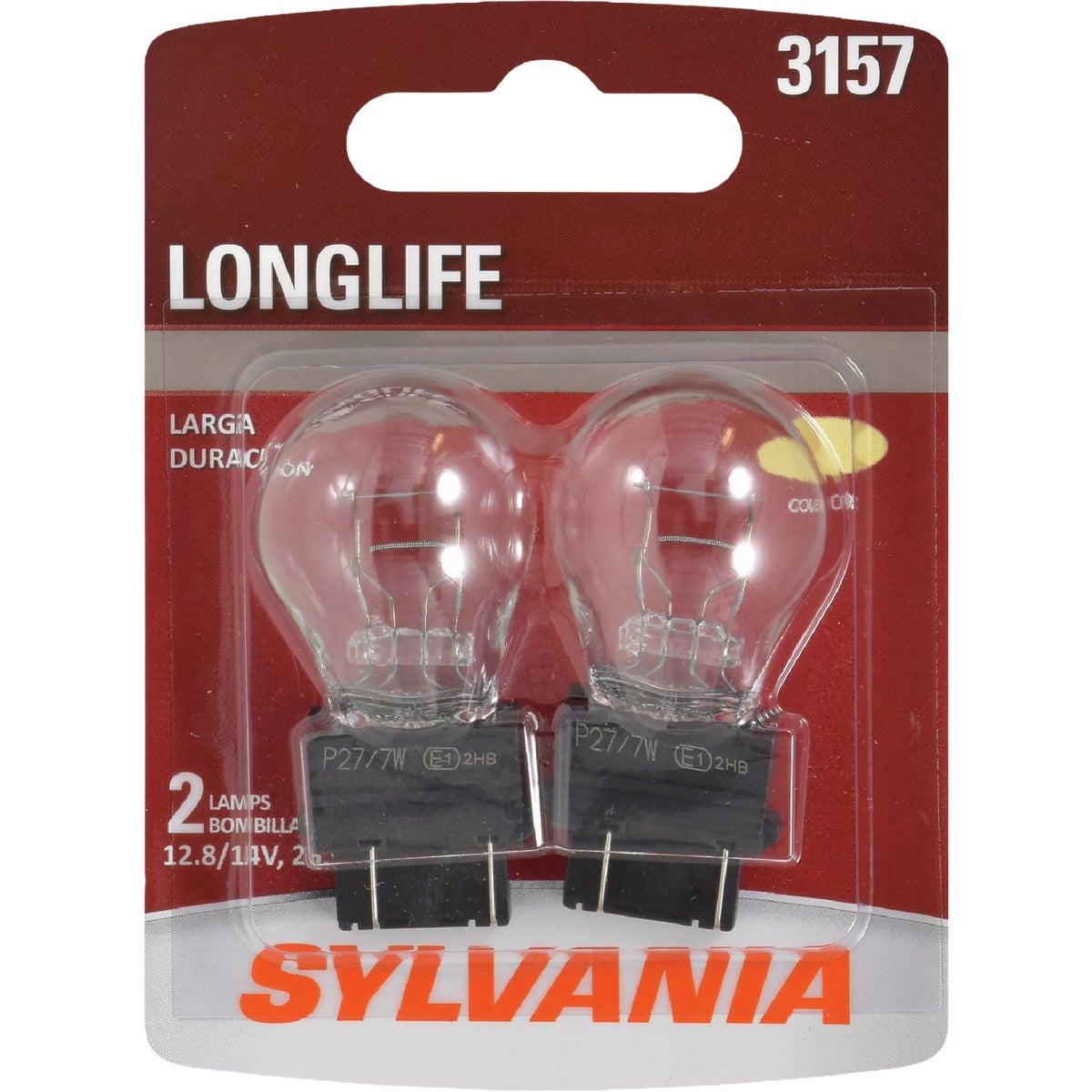 Sylvania 3157 Long Life 12V Mini Incandescent Automotive Bulb (2-Pack)