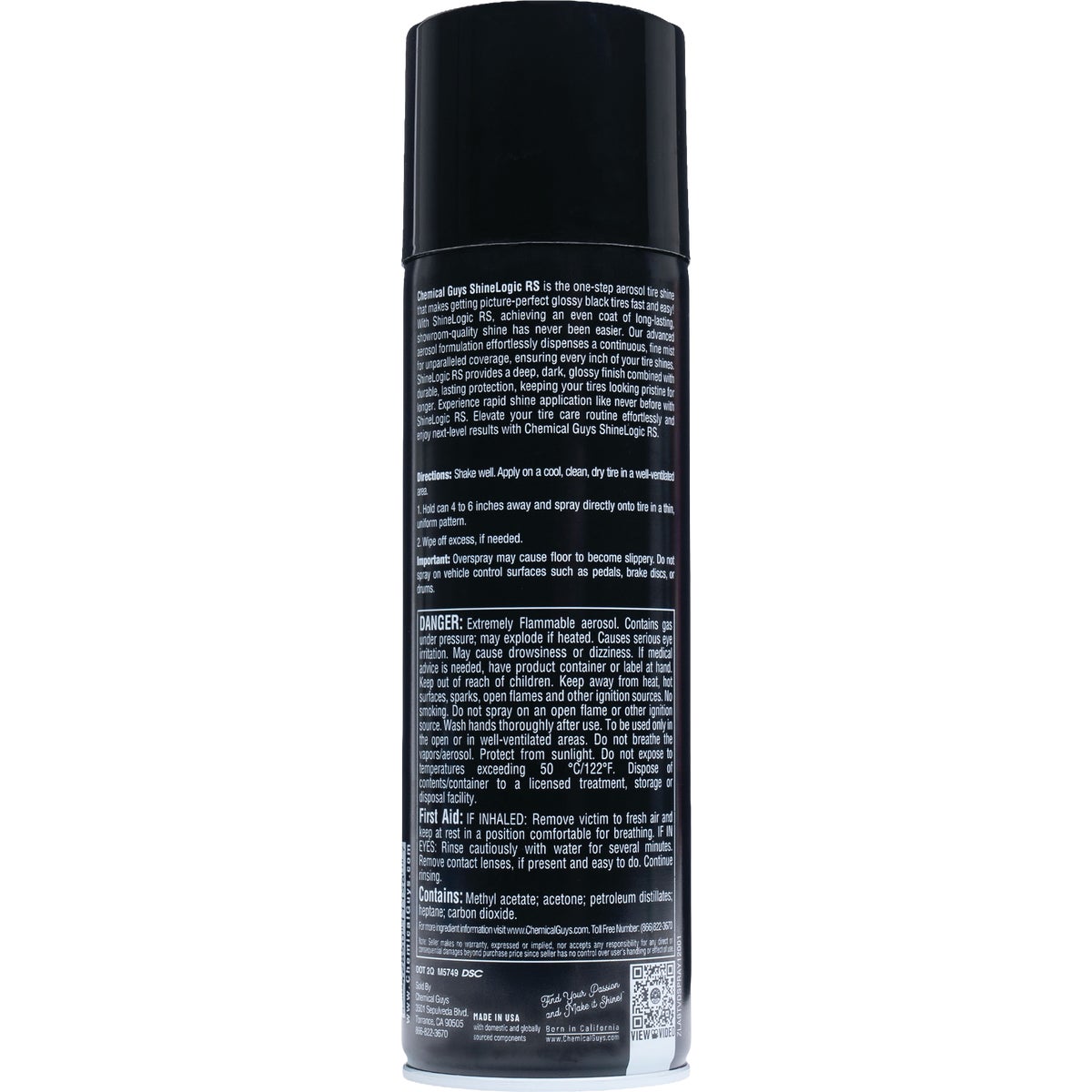 Chemical Guys ShineLogic 15 Oz. High-Gloss Spray Tire Shine Image 2
