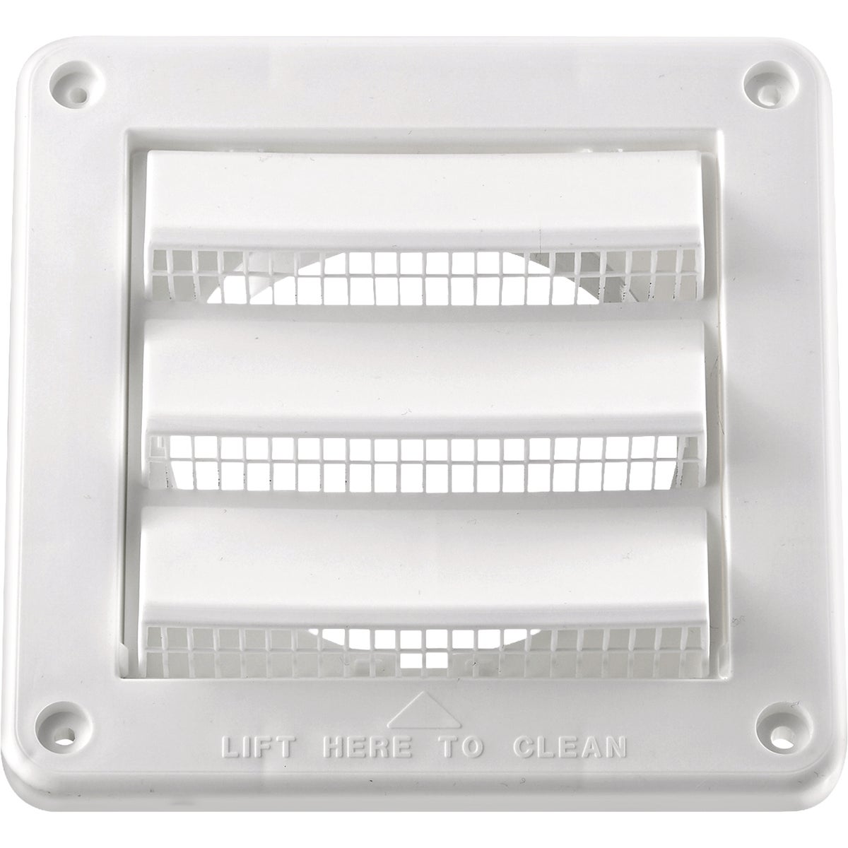 Lambro 4 In. White Plastic Fresh Air Intake Vent