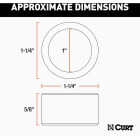 CURT 1-1/4 In. to 1 In. Trailer Ball Reducer Bushing Image 2