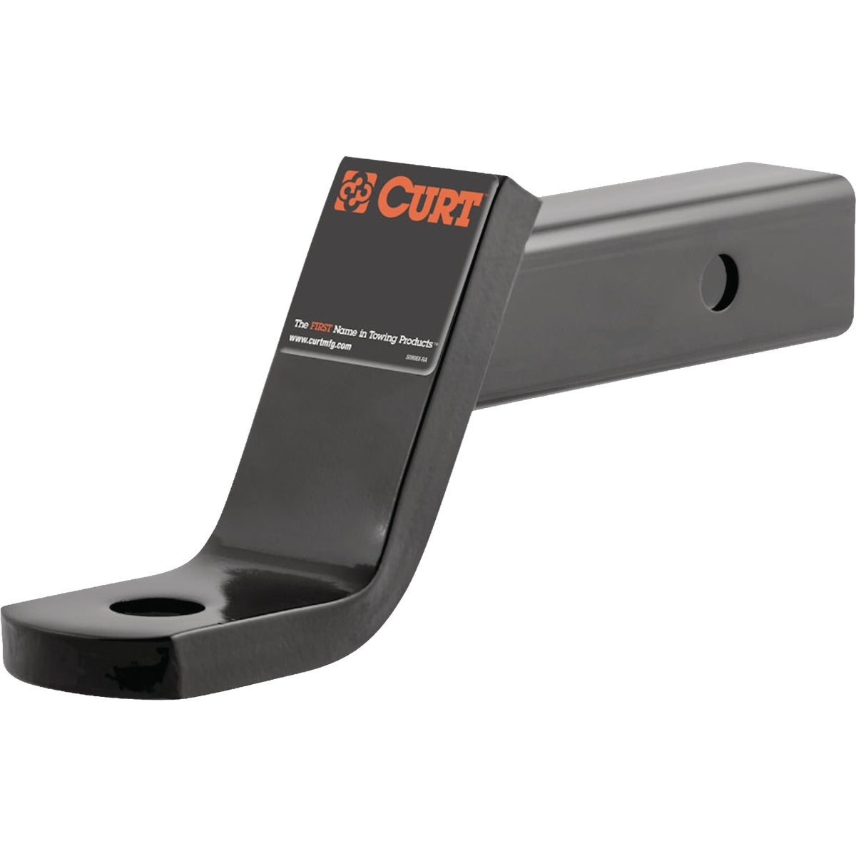 CURT 7500 Lb. 4 In. Drop 2 In. Rise 1 In. Hole Class 3 Trailer Hitch Ball Mount fits 2 In. Receiver