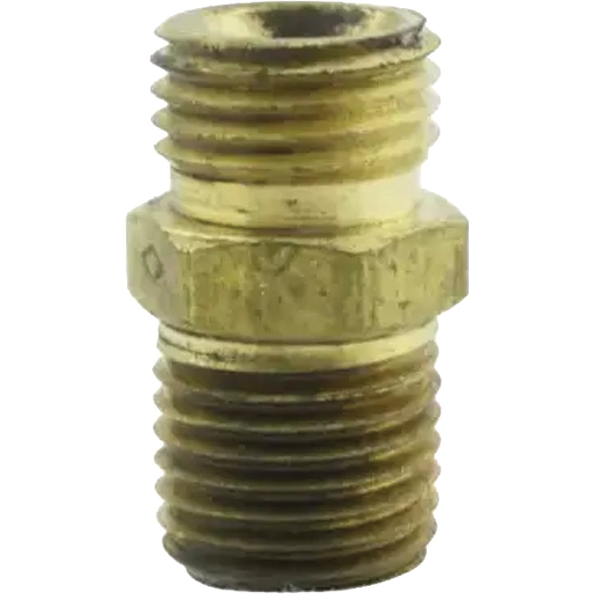 Milton 1/4 In. MNPT x 1/4 In. NPS Hex Nipple Air Compressor Hose Coupler (2-Pack)