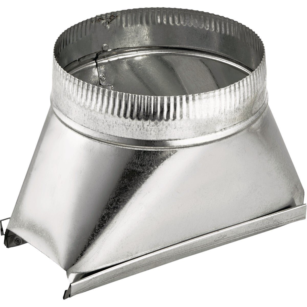 Lambro 3-1/4 In. x 10 In. x 5 In. Galvanized Steel Straight Stack Boot