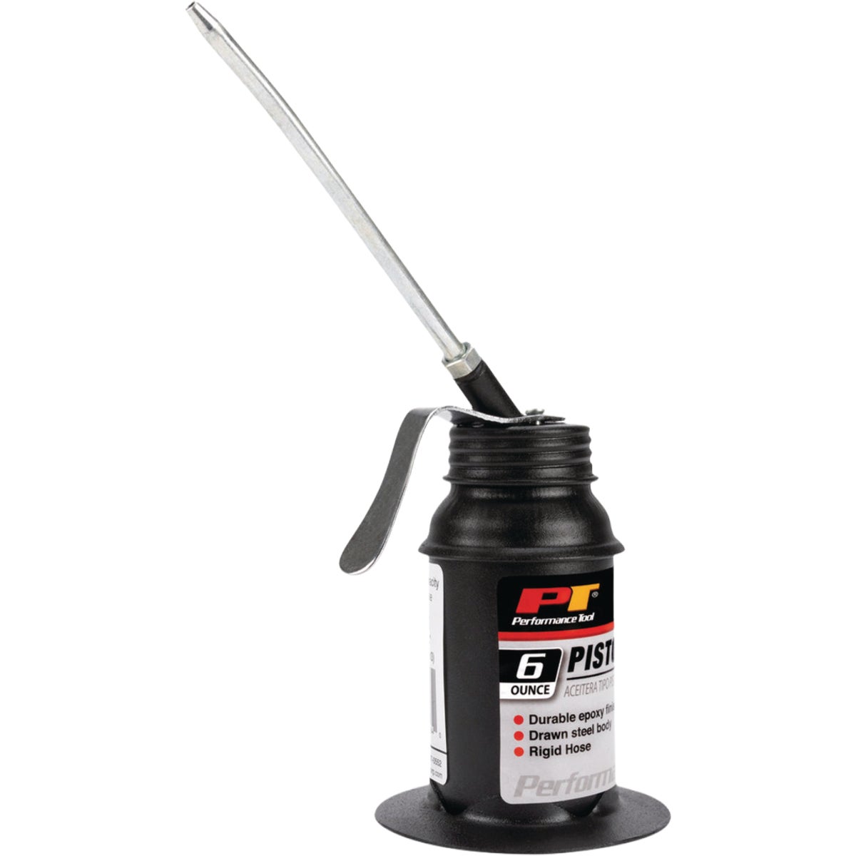 Performance Tool 6 Oz. Pistol Oiler with Rigid Hose