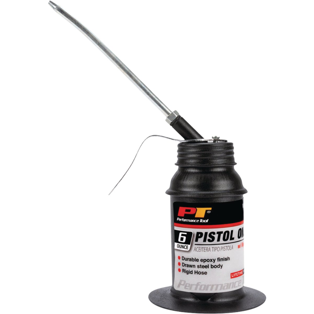 Performance Tool 6 Oz. Pistol Oiler with Rigid Hose Image 3