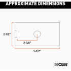 CURT 2-1/2 In. to 2 In. Trailer Hitch Receiver Adapter Reducer Sleeve Image 2