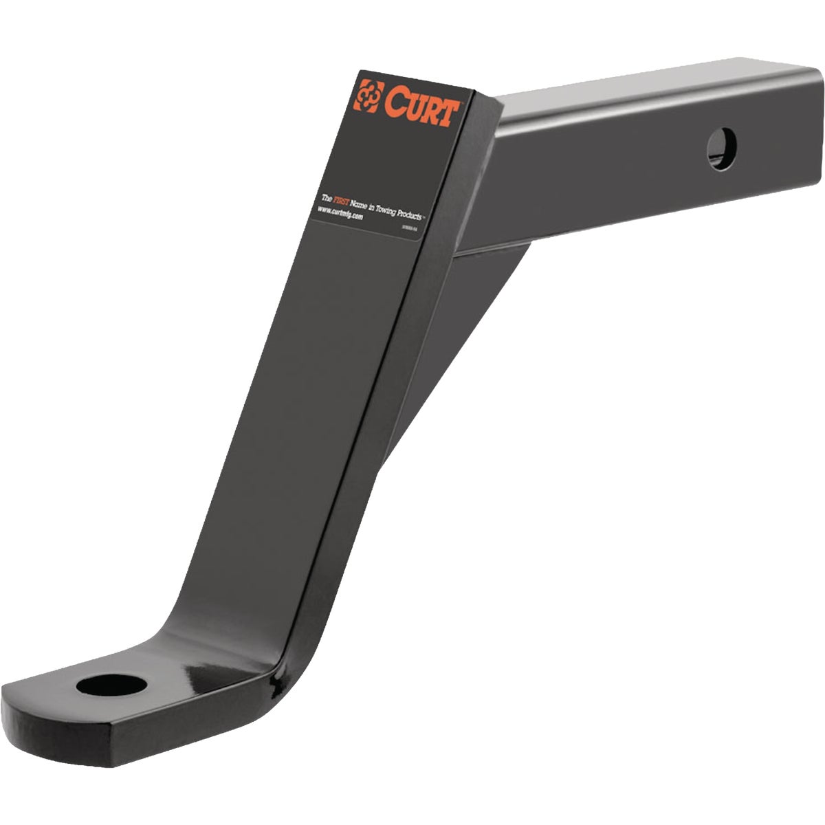 CURT 5000 Lb. 8 In. Drop 6 In. Rise 1 In. Hole Class 3 Trailer Hitch Ball Mount fits 2 In. Receiver