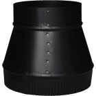 Imperial 4 In. x 5 In. 24ga Large End Crimp Black Stove Pipe Flue Increaser Image 1